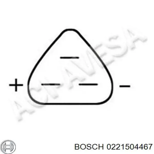 Котушка запалювання 0221504467 Bosch