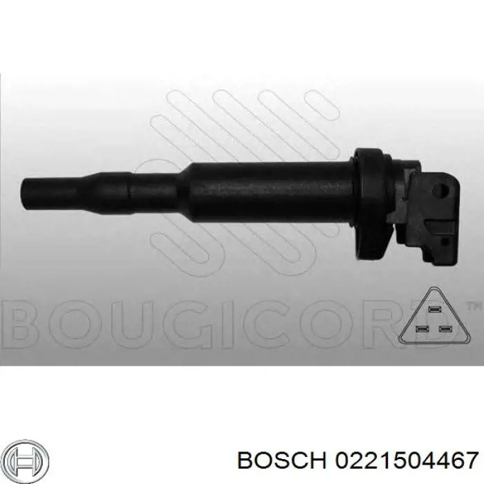 Купити 0221504467 Bosch Котушка запалювання