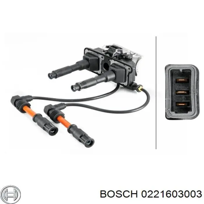 Купити 0221603003 Bosch Котушка запалювання