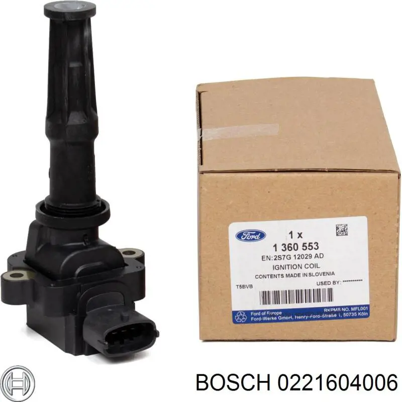 Купити 0221604006 Bosch Котушка запалювання