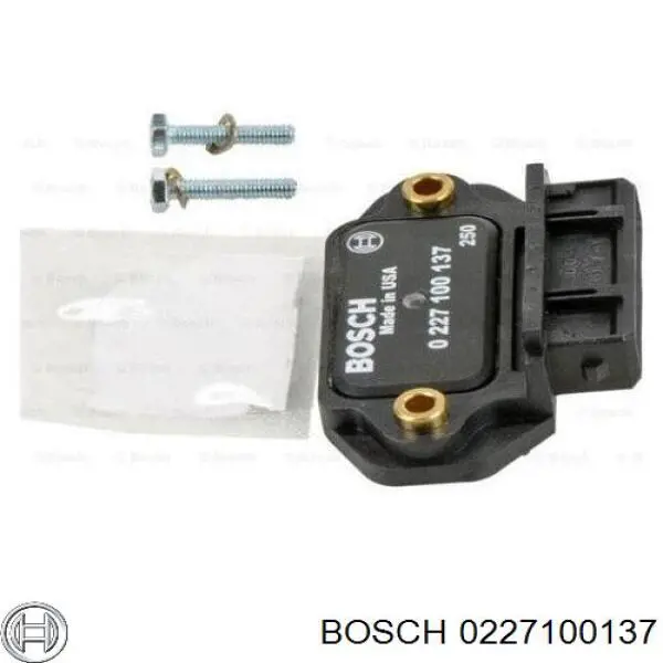 Модуль запалювання, комутатор 0227100137 Bosch