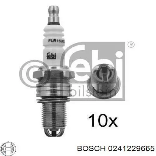 Свічки автомобільні Bosch 0241229665 ціна, від 3.72 USD