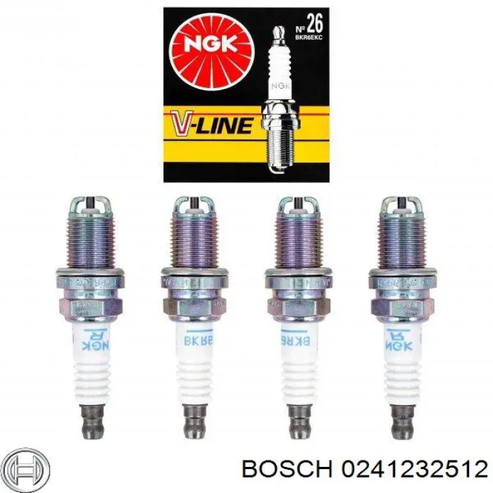 0241232512 Bosch Свіча запалювання