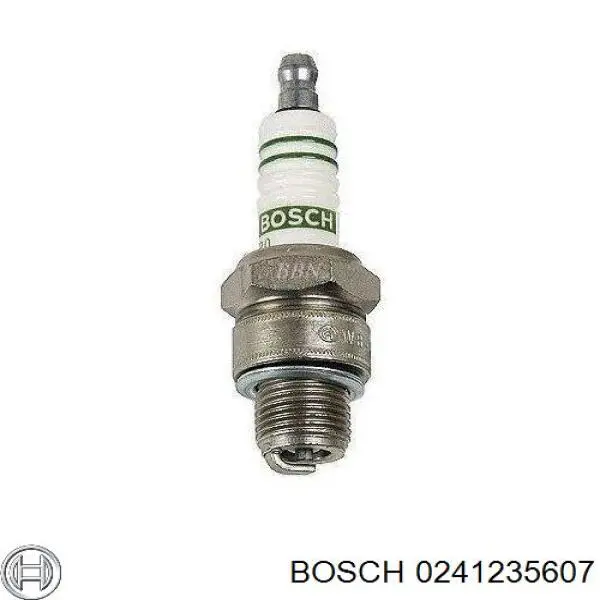 Свічки автомобільні Bosch 0241235607 ціна, від 2.64 USD