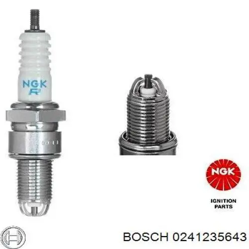 Свічки запалювання 0241235643 Bosch