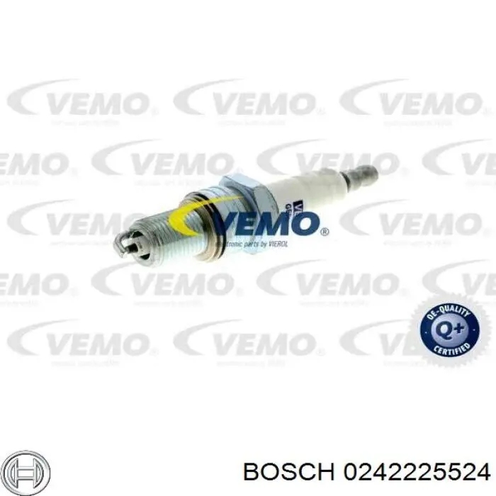 0242225524 Bosch Свіча запалювання