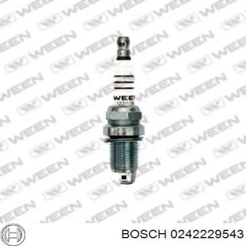 Купити 0242229543 Bosch Свічка запалювання