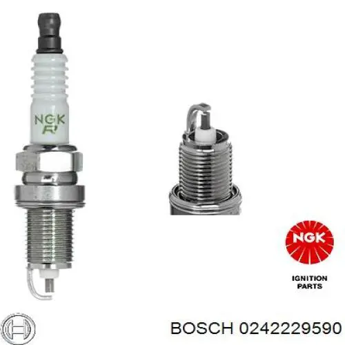 Свічки запалювання 0242229590 Bosch