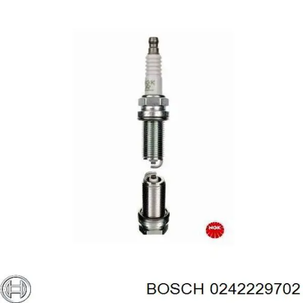 0242229702 Bosch свіча запалювання