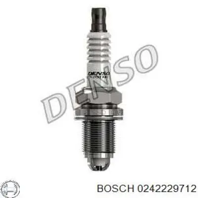 Свічки запалювання 0242229712 Bosch