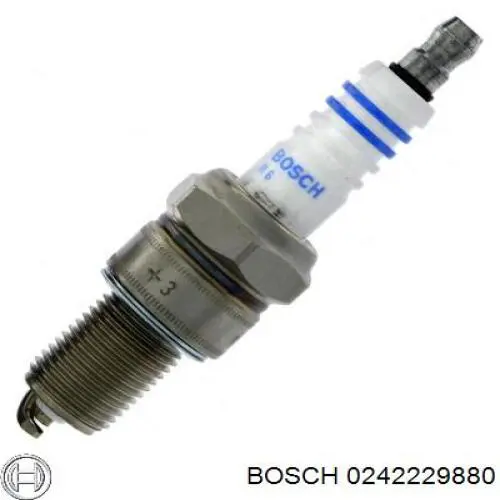 Свічки автомобільні Bosch 0242229880 ціна, від 2.67 USD