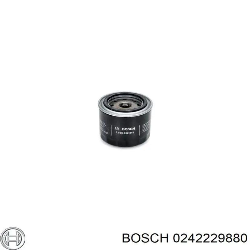 Свічки запалювання 0242229880 Bosch