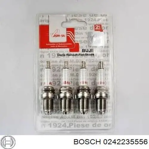 Свічки автомобільні Bosch 0242235556 ціна, від 2.34 USD