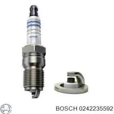 Свічки запалювання 0242235592 Bosch