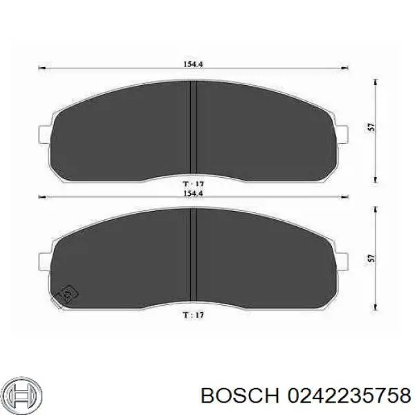 Свічки запалювання 0242235758 Bosch