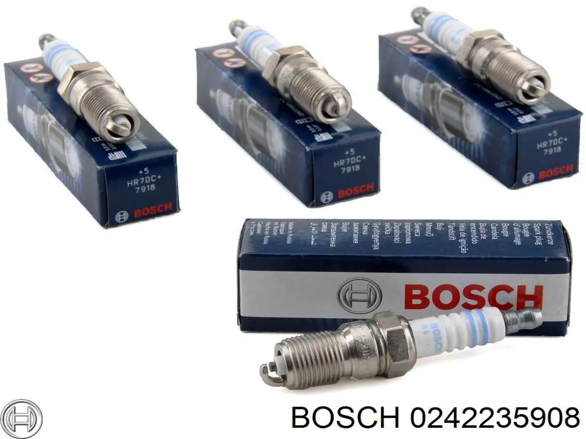 Свічки запалювання 0242235908 Bosch