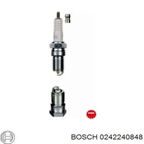 Свічки автомобільні Bosch 0242240848 ціна, від 3.30 USD