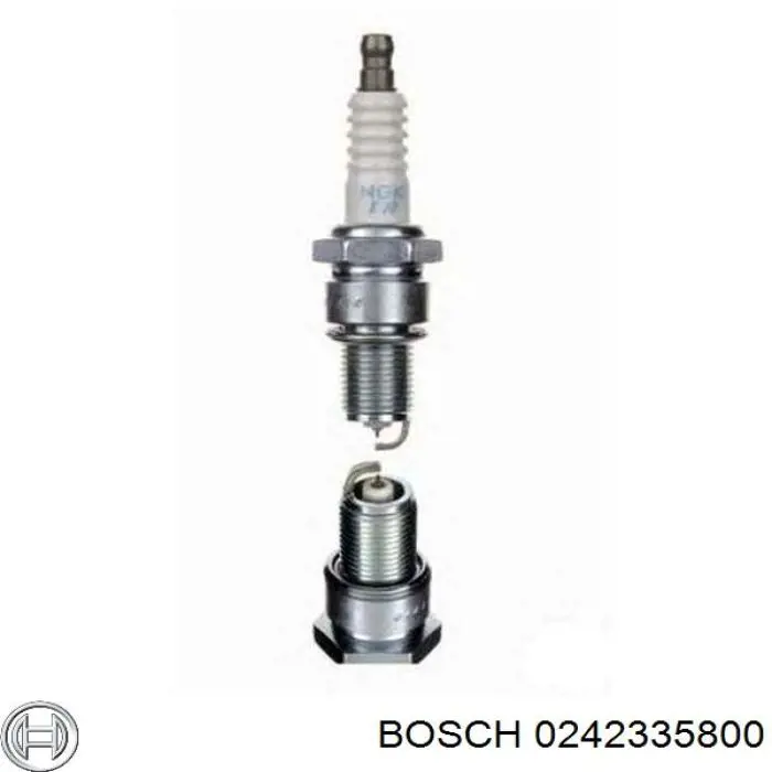 0242335800 Bosch свіча запалювання