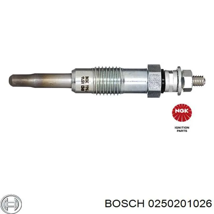 Свічка накалу 0250201026 Bosch