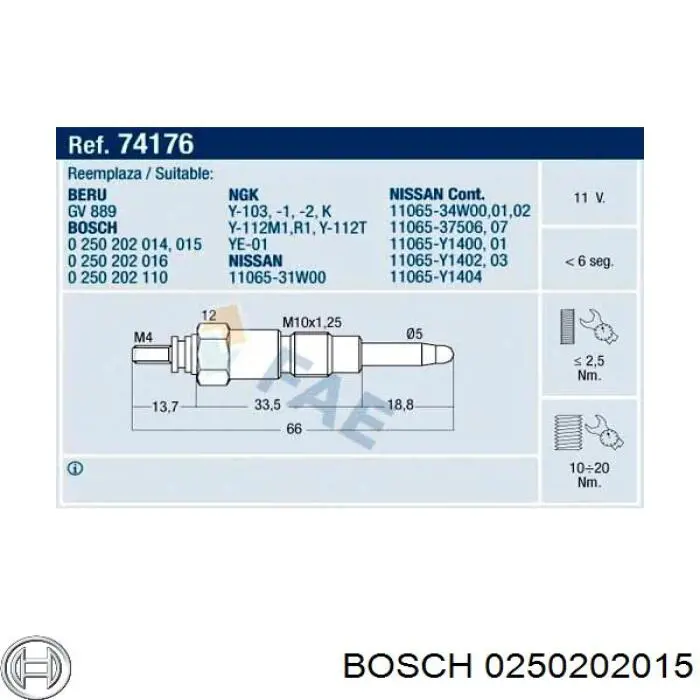  0250202015 Bosch