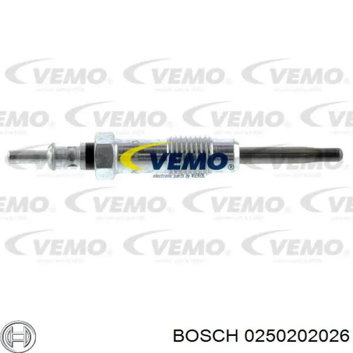 0250202026 Bosch Свічки розжарювання