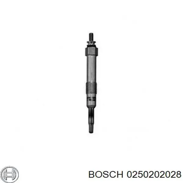 0250202028 Bosch свічка накалу