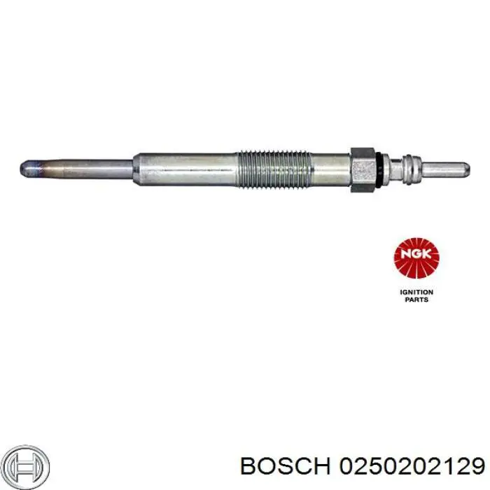 Свіча накалу Bosch 0250202129 ціна, від 10.95 USD