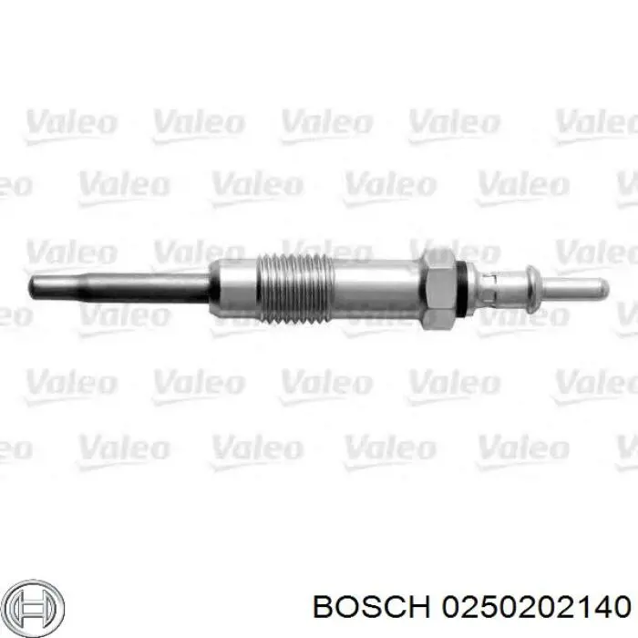 Свічка накалу 0250202140 Bosch