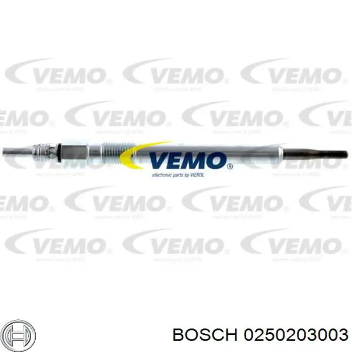 Купити 0250203003 Bosch Свічка накалу