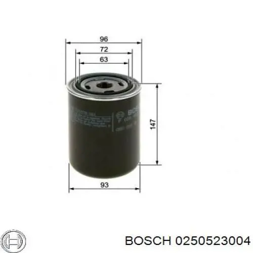 Свічка накалу 0250523004 Bosch