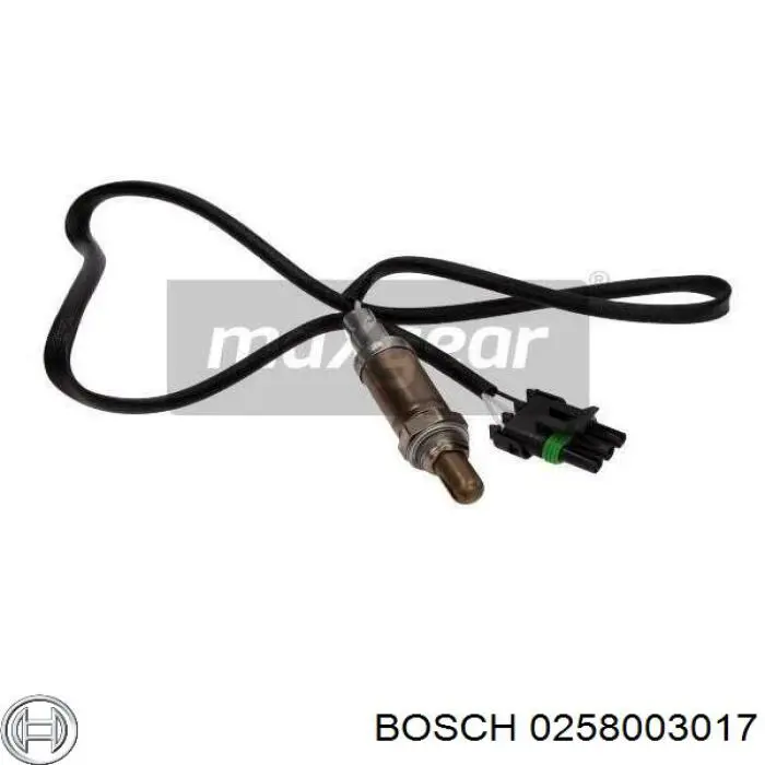 Лямбдазонд, датчик кисню до каталізатора Bosch 0258003017 ціна, від 58.63 USD