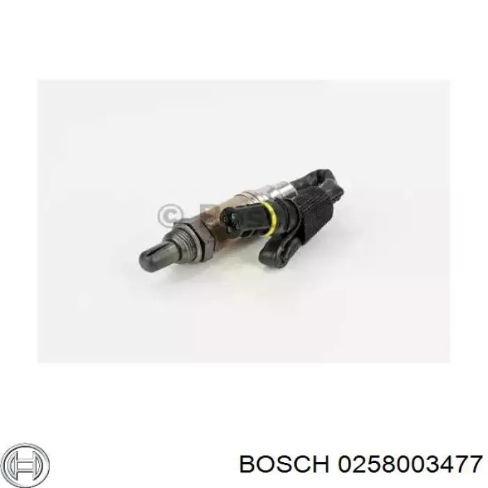 0258003477 Bosch лямбда-зонд, датчик кисню до каталізатора, лівий