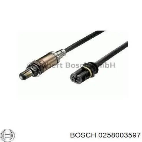 Лямбдазонд, датчик кисню до каталізатора 0258003597 Bosch