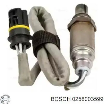 Лямбда-зонд, датчик кисню до каталізатора, правий 0258003599 Bosch