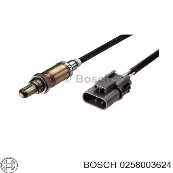 Лямбдазонд, датчик кисню до каталізатора 0258003624 Bosch