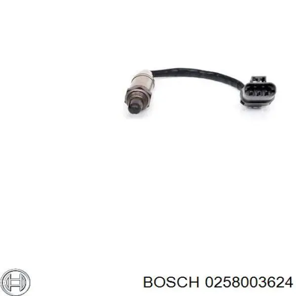 0258003624 Bosch Лямбдазонд, датчик кисню до каталізатора