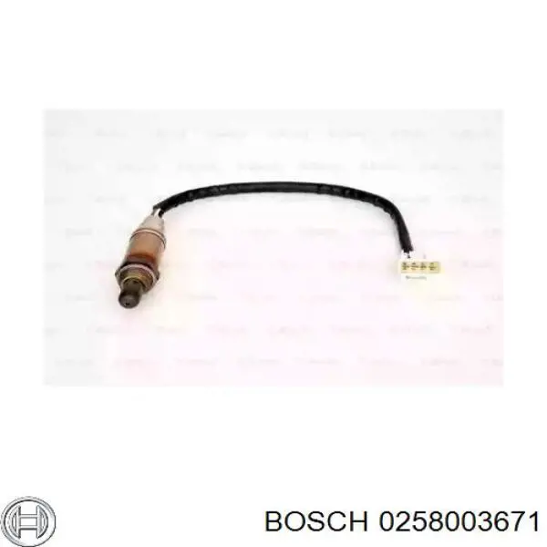 0258003671 Bosch лямбда-зонд, датчик кисню після каталізатора
