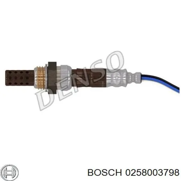 Купити 0258003798 Bosch Лямбда-зонд, датчик кисню до каталізатора, правий