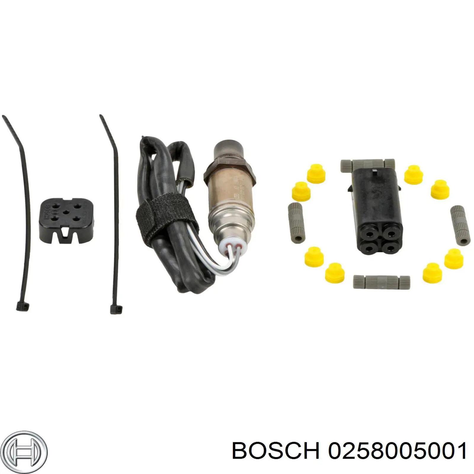 Купити 0258005001 Bosch Лямбдазонд, датчик кисню до каталізатора