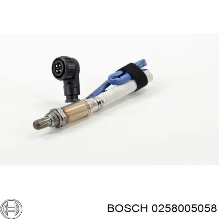 0258005058 Bosch лямбда-зонд, датчик кисню після каталізатора, лівий