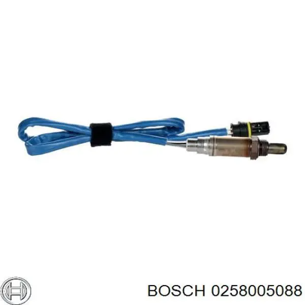 0258005088 Bosch лямбда-зонд, датчик кисню до каталізатора, лівий