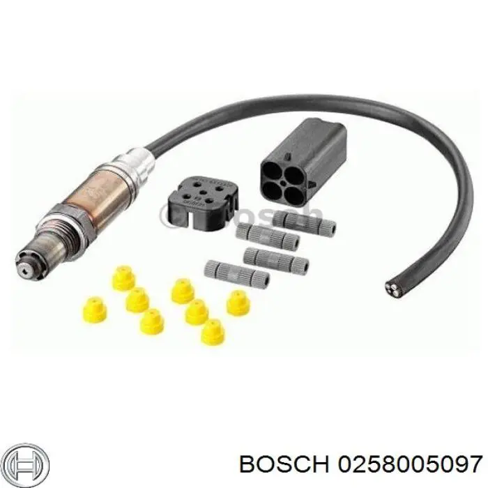 Лямбдазонд, датчик кисню до каталізатора Bosch 0258005097 ціна, від 50.26 USD