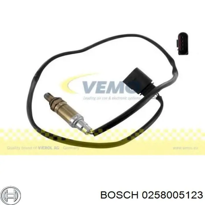 Лямбдазонд, датчик кисню до каталізатора 0258005123 Bosch