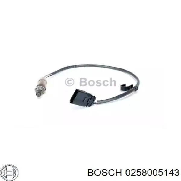Купити 0258005143 Bosch Лямбда зонд, датчик кисню