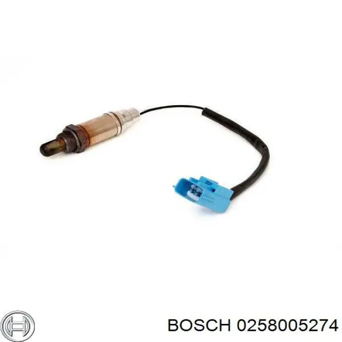 Лямбдазонд, датчик кисню до каталізатора 0258005274 Bosch