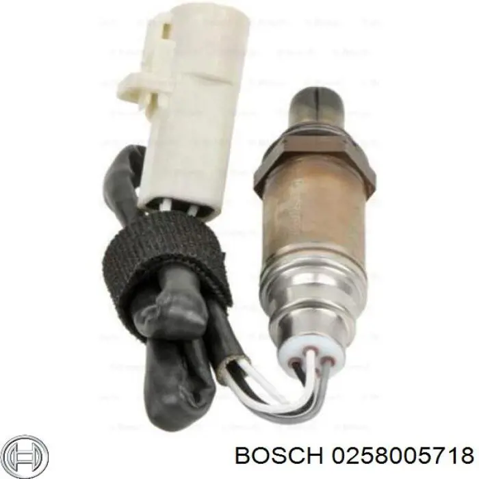 0258005718 Bosch лямбда-зонд, датчик кисню після каталізатора, правий