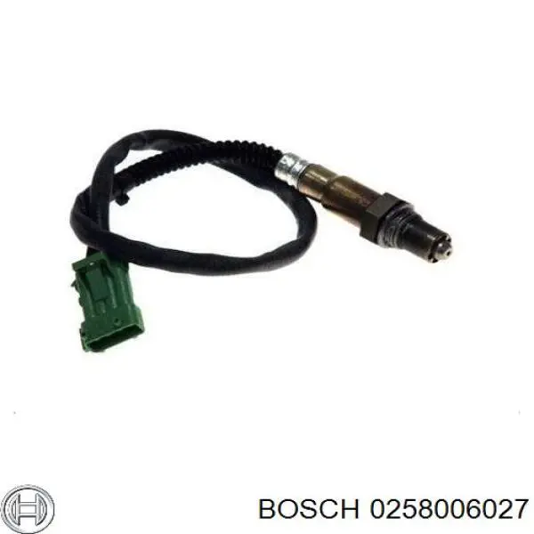 0258006027 Bosch лямбда-зонд, датчик кисню до каталізатора, лівий