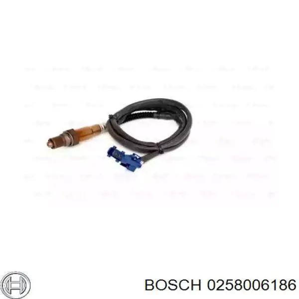 0258006186 Bosch лямбда-зонд, датчик кисню після каталізатора