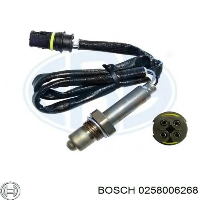 Лямбда-зонд, датчик кисню до каталізатора, правий 0258006268 Bosch