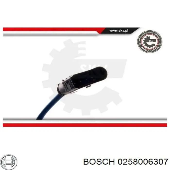 Купити 0258006307 Bosch Лямбда зонд, датчик кисню